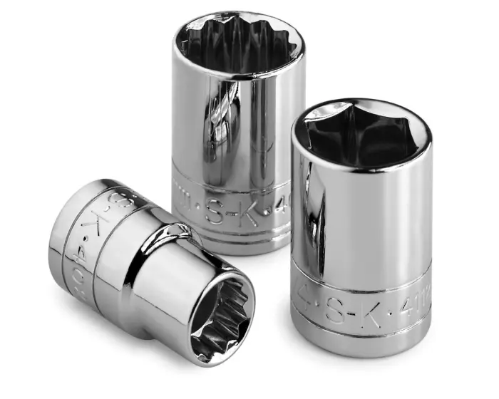 SK Tools - Socket Chrome 1/2dr Standard 12pt 19/32 - 40119 SK Tools