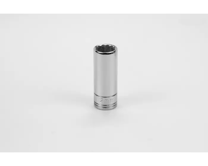 SK Tools - 12 mm 3/8" Drive 12 Point Metric Deep Chrome Socket - 8432 SK Tools
