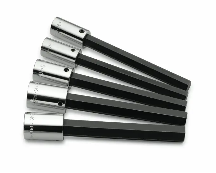 SK Tools - Set Socket Bit 1/2dr Lghex Metric 5pc - 41455 SK Tools