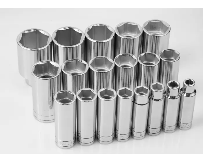 SK Tools - Set Socket 1/2dr Deep 12pt Fractional 19pc - 4819 SK Tools