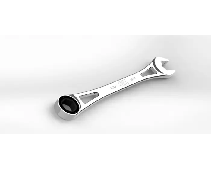 SK Tools - Wrench Rtch 6pt Combination Fractional 11/16in - 80043 SK Tools