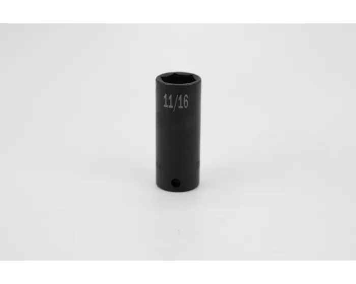 SK Tools - 11/16" 3/8" Drive 6 Point Deep Fractional Impact Socket- 45372 SK Tools