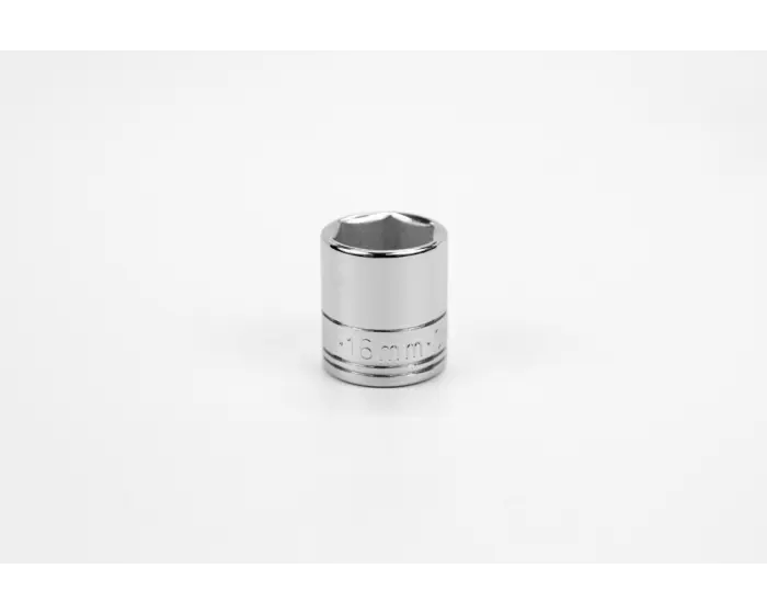 SK Tools - Socket Chrome 1/4dr Standard 6pt 16mm - 40715 SK Tools