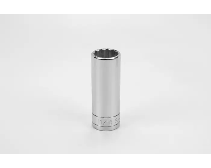 SK Tools - Socket Chrome 3/8dr Deep 12pt 11/16 - 42422 SK Tools