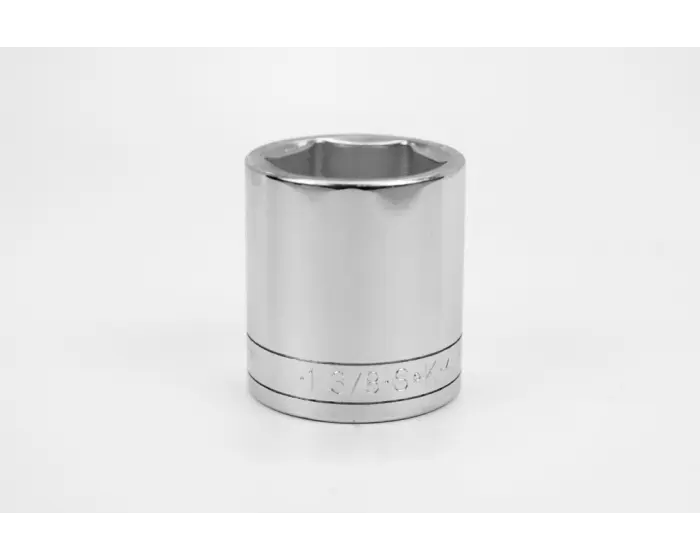 SK Tools - 1-3/8" 1/2" Drive 6 Point Fractional Standard Chrome Socket - 41144 SK Tools