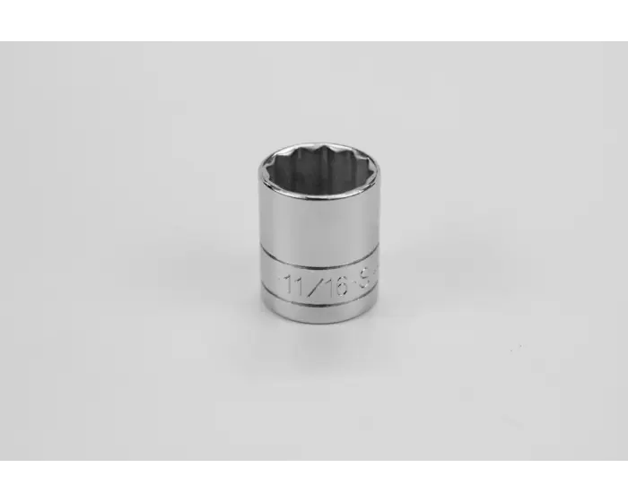 SK Tools - Socket Chrome 3/8dr Standard 12pt 11/16 - 45122 SK Tools