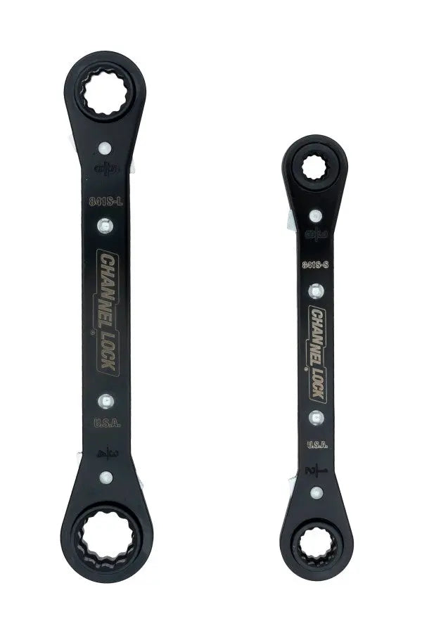Channellock Set of 2 SAE Ratcheting Combination Wrenches - CL 841S Combination Wrench Set Channellock
