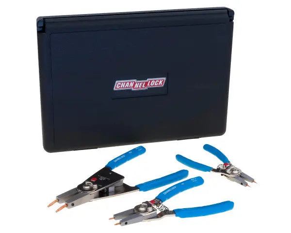 Channellock Set of 3 Convertible Retaining Ring Pliers, 6.5, 8, 10 in - CL RT-3 Channellock
