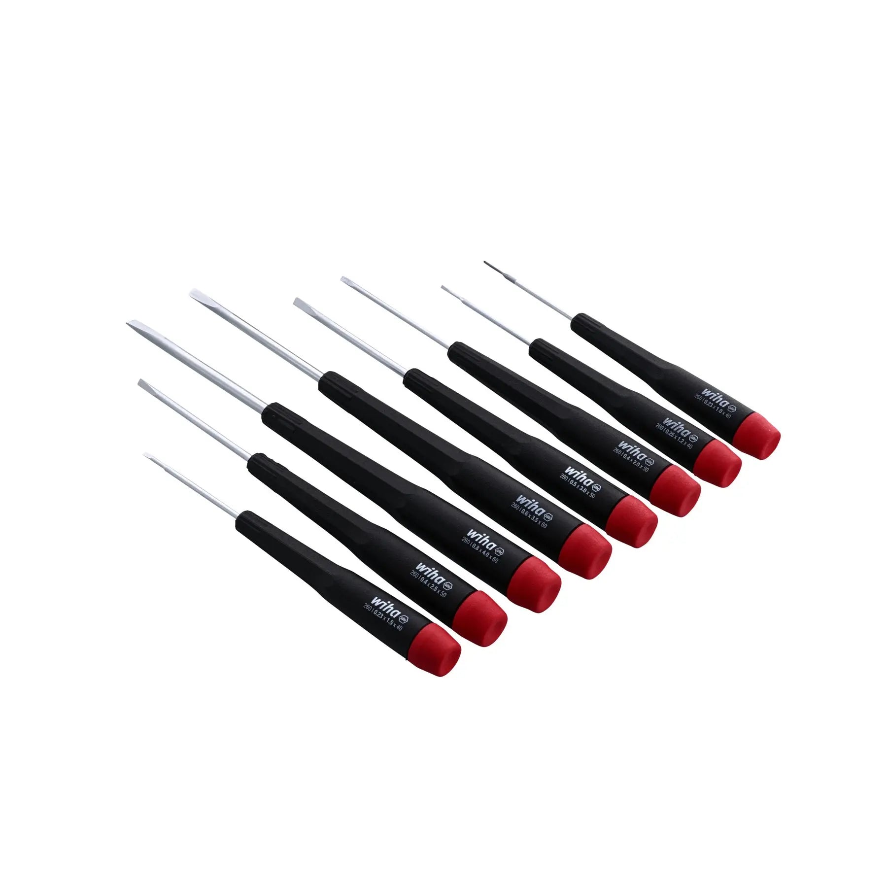 Wiha Set of 8 Precision Slotted Screwdriver - WI 26098 Wiha