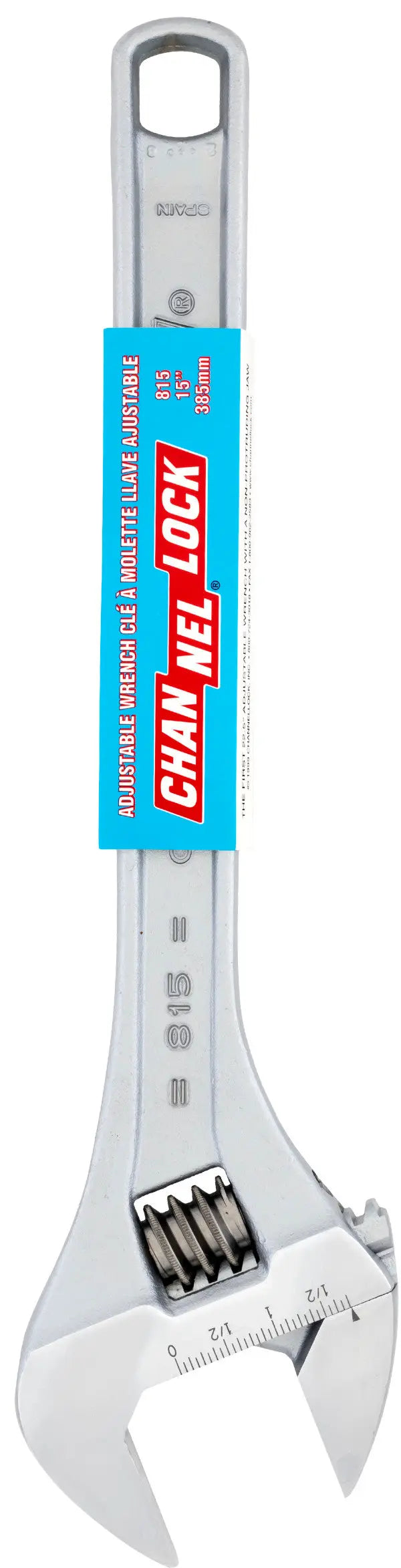 Channellock Chrome Adjustable Wrench, 15 in - CL 815 Adjustable Wrench Channellock
