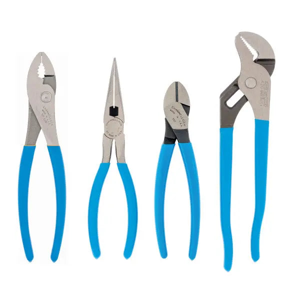 Channellock Set of 4 Pro's Choice Long Nose Pliers with Side Cutter - CL PC-2 Channellock