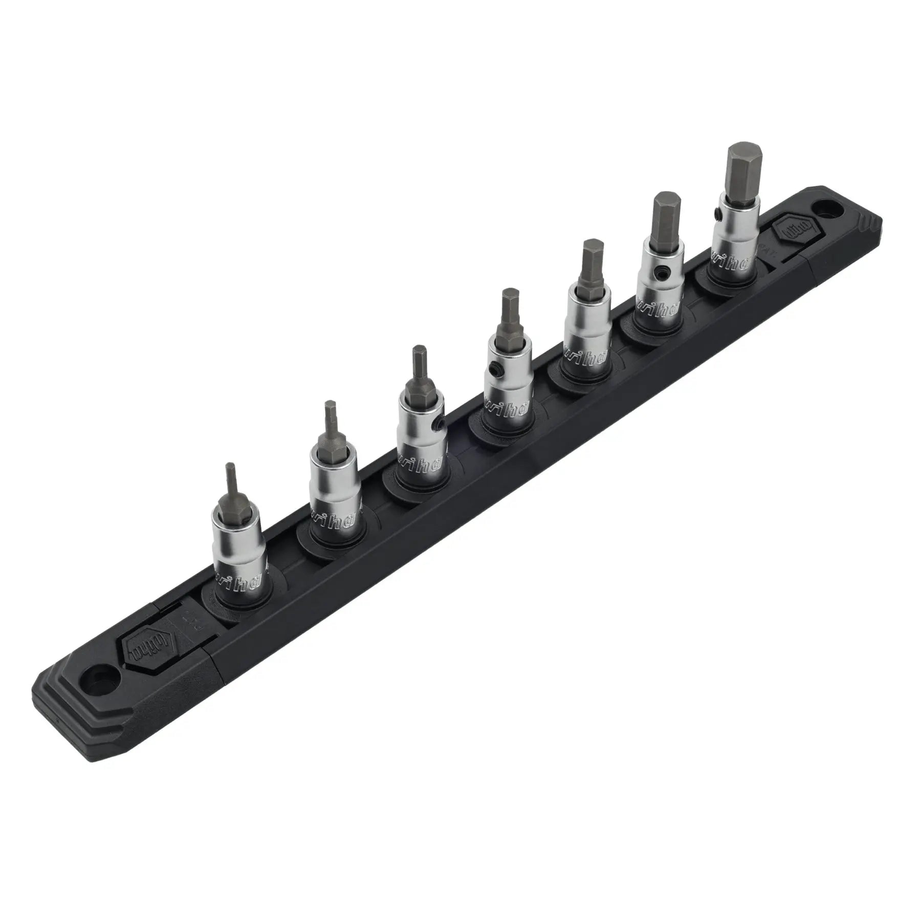 Wiha 71389, Hex Metric Socket 7 Pc. Set 1/4" Sq Dr Wiha