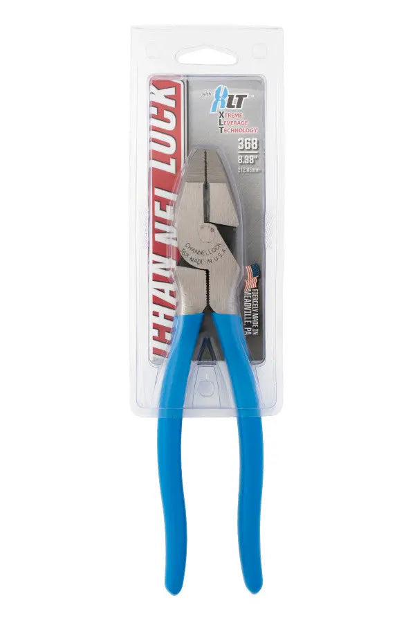 Channellock XLT Round Nose Linemen's Plier, 8.38 in - CL 368 Channellock