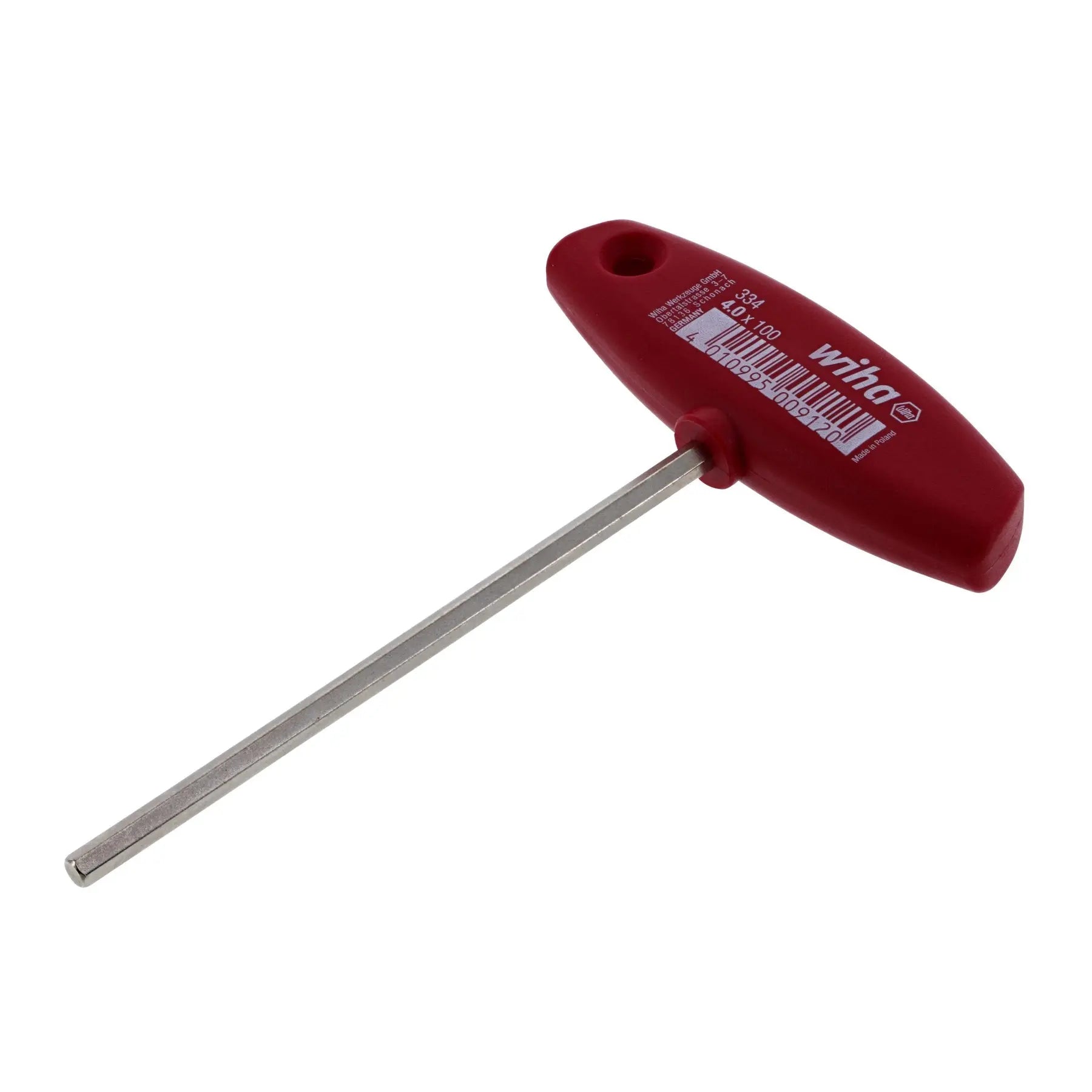 Wiha 33406, Hex Metric T-Handle 4.0mm Wiha