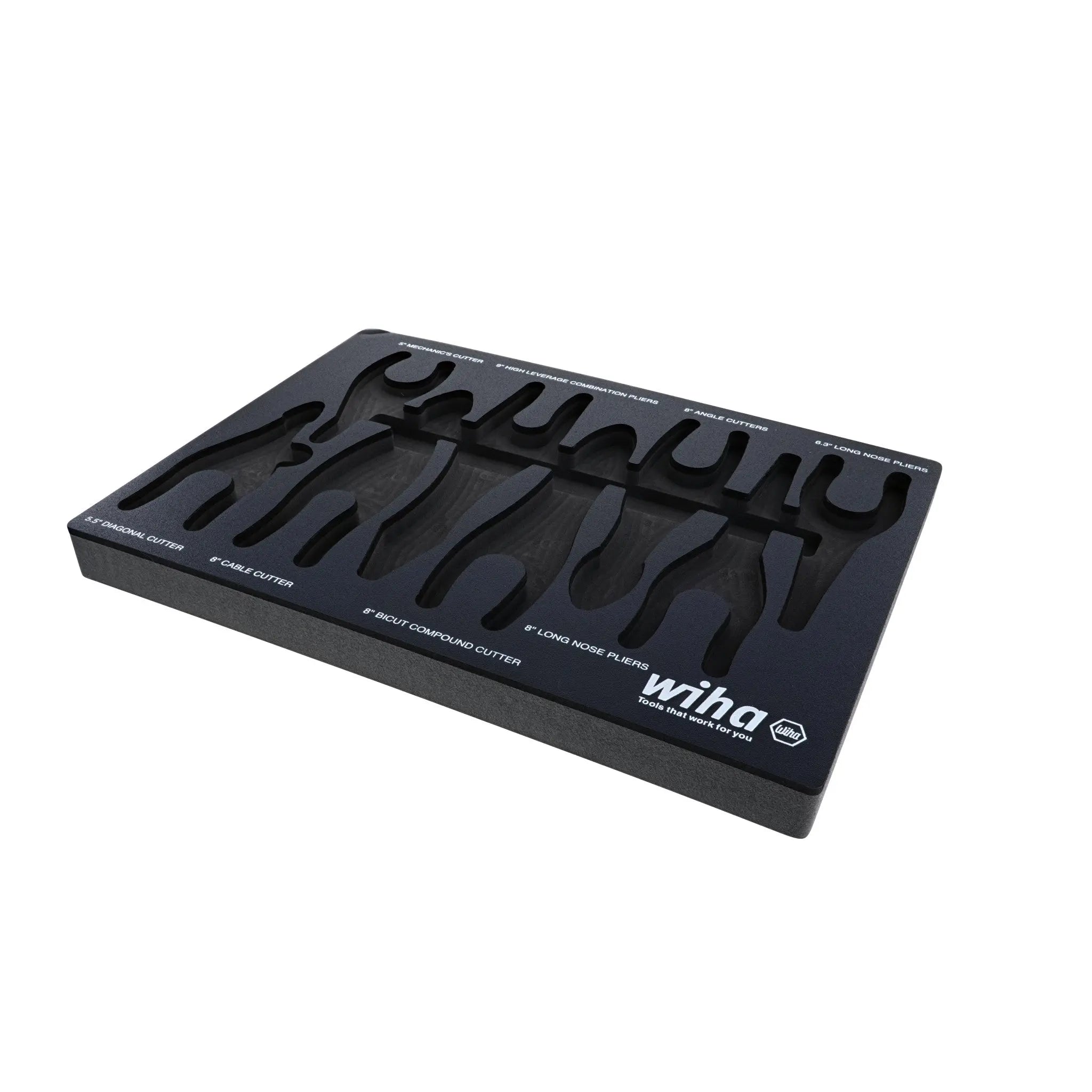 Wiha Empty Foam Tray for 8 Piece Pliers / Cutters - WI 93039 Wiha