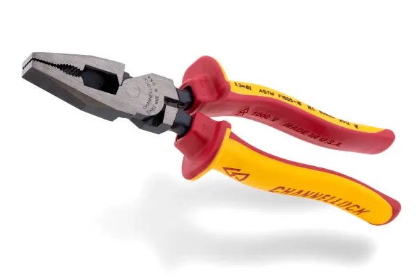Channellock XLT Combination Linemen's Plier with 1000V Insulated Grip, 8.11 in - CL 348I Pliers Channellock