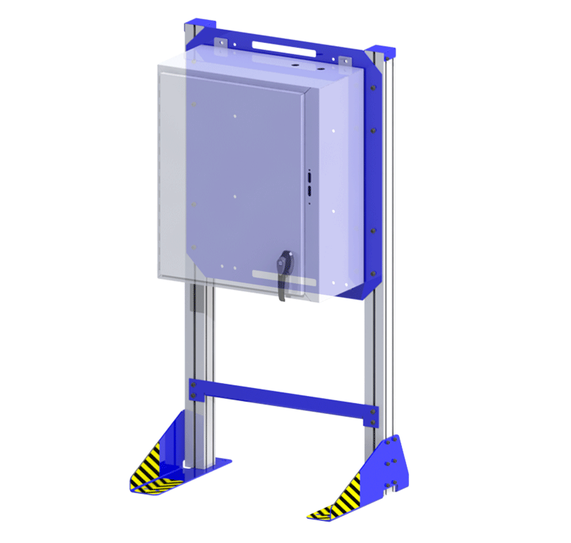 Knight Global Electrical Disconnect Enclosure Stand, Foot Print - 30 x 21 x 62 - KG KCA1001 Electrical Disconnect Enclosure