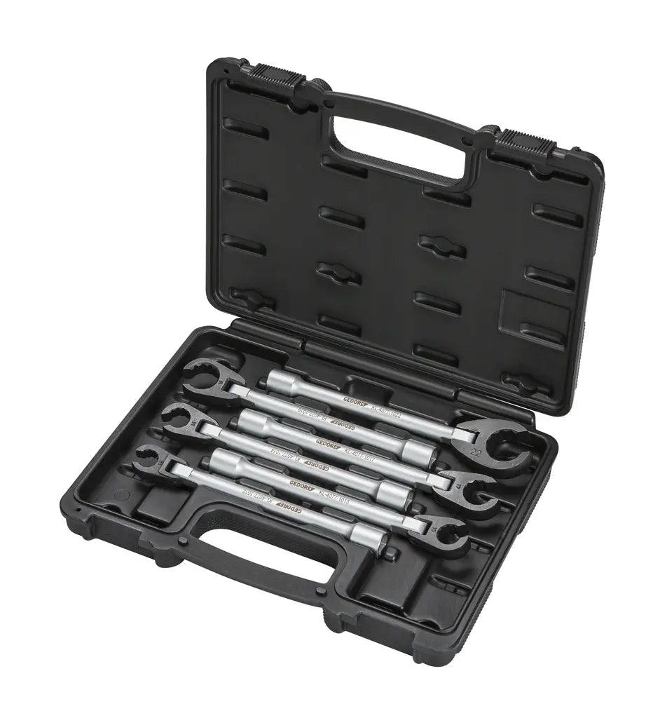 Gedore Automotive Set of 6 Open Ended Articulated Ring Wrench, 150mm - GD KL-4077-10 K Gedore Automotive