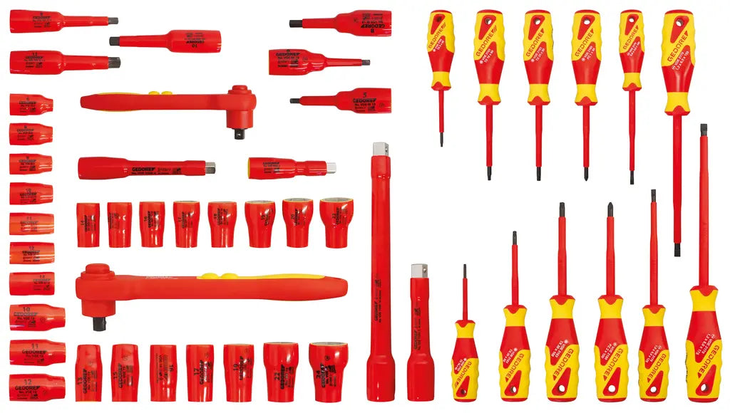 Gedore Automotive Set of 49 VDE Assortment Tool, Socket and Screwdriver - GD KL-4600-200-1 Gedore Automotive