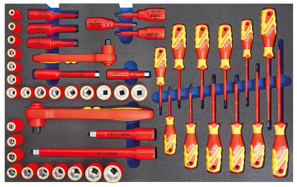 Gedore Automotive Set of 49 VDE Assortment Tool, Socket and Screwdriver - GD KL-4600-200-1 Gedore Automotive