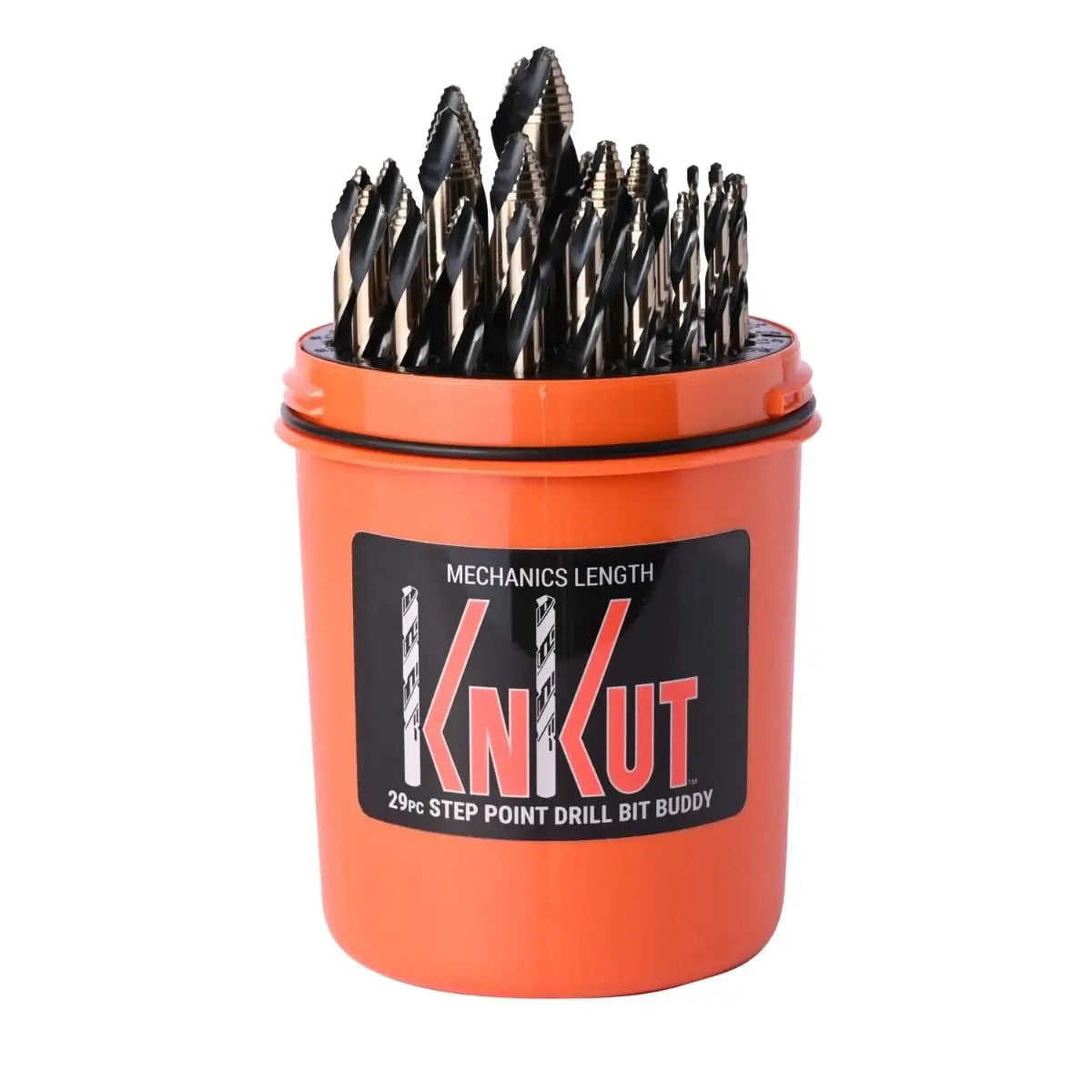KnKut Set of 29 Step Point Buddy Mechanics Length Drill Bit, 1/16 in - 1/2 in by 64ths - 29KK10DB KnKut