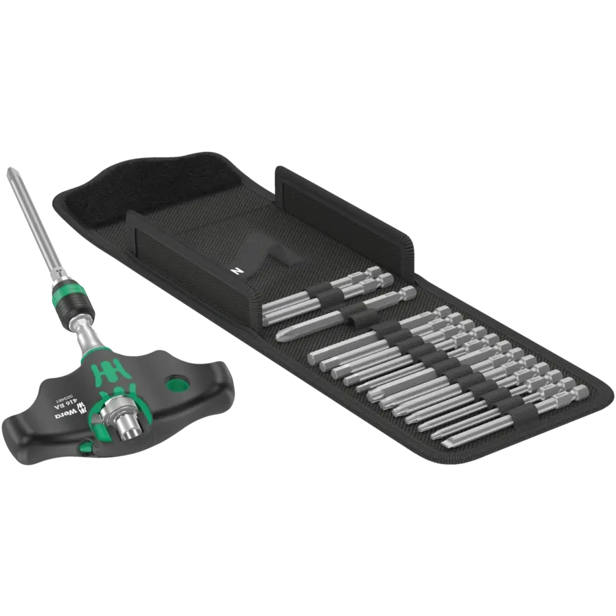 Wera Set of 17 400 RA Kraftform Kompakt Imperial Screwdriver - WE 05057473001 