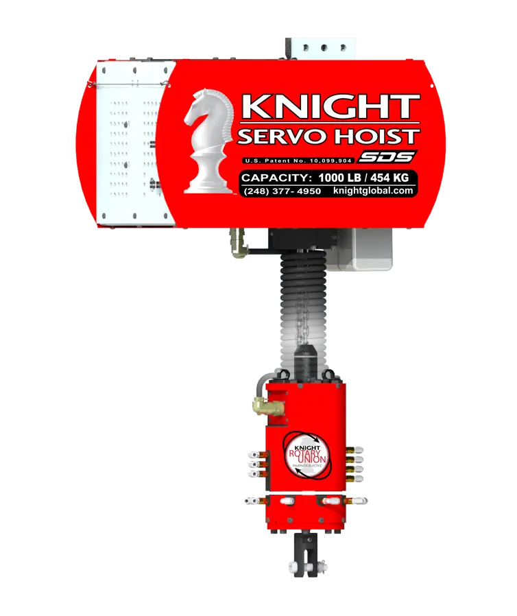 Knight Global Electropneumatic Rotary Unions for Servo Hoists, 1000 lbs Capacity, 7 Pneumatic Ports - KG KLCA1059 Rotary Unions for Hoist Knight Global