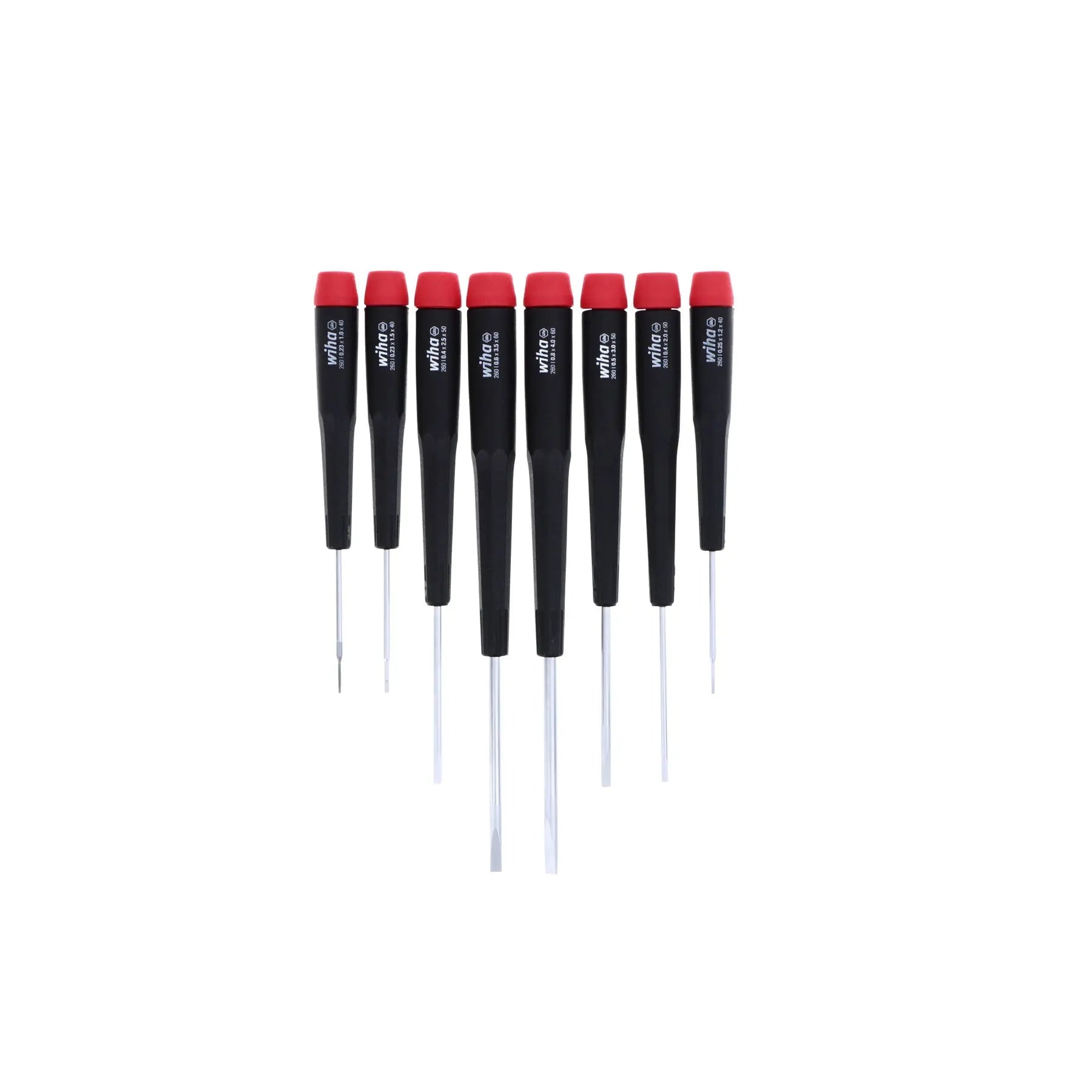 Wiha Set of 8 Precision Slotted Screwdriver - WI 26098 Wiha