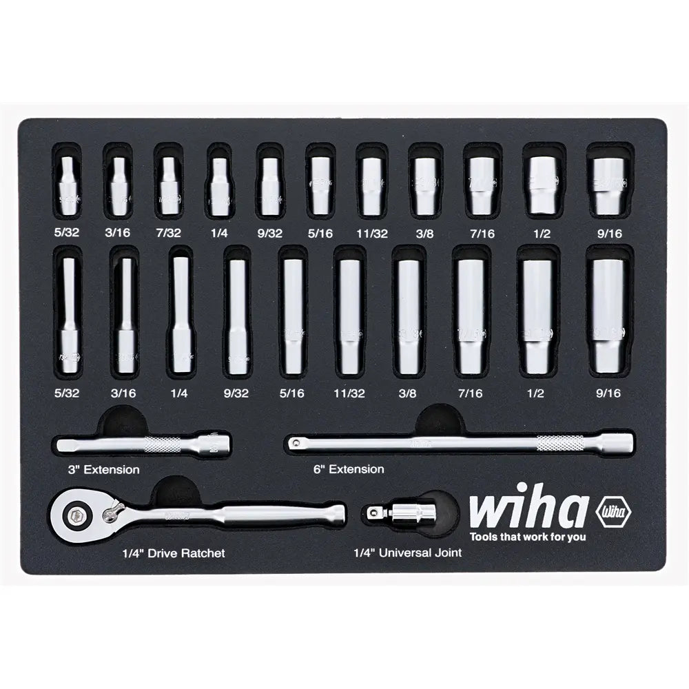 Wiha Empty Foam Tray for Combination Wrenches - WI 93047 Wiha