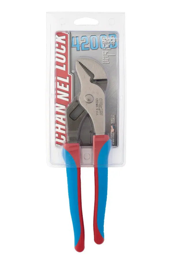Channellock Code Blue Straight Jaw Tongue and Groove Plier, 9.38 in - CL 420CB Pliers Channellock