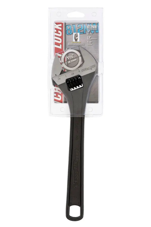 Channellock Black Phosphate Adjustable Wrench, 12 in - CL 812NW Channellock