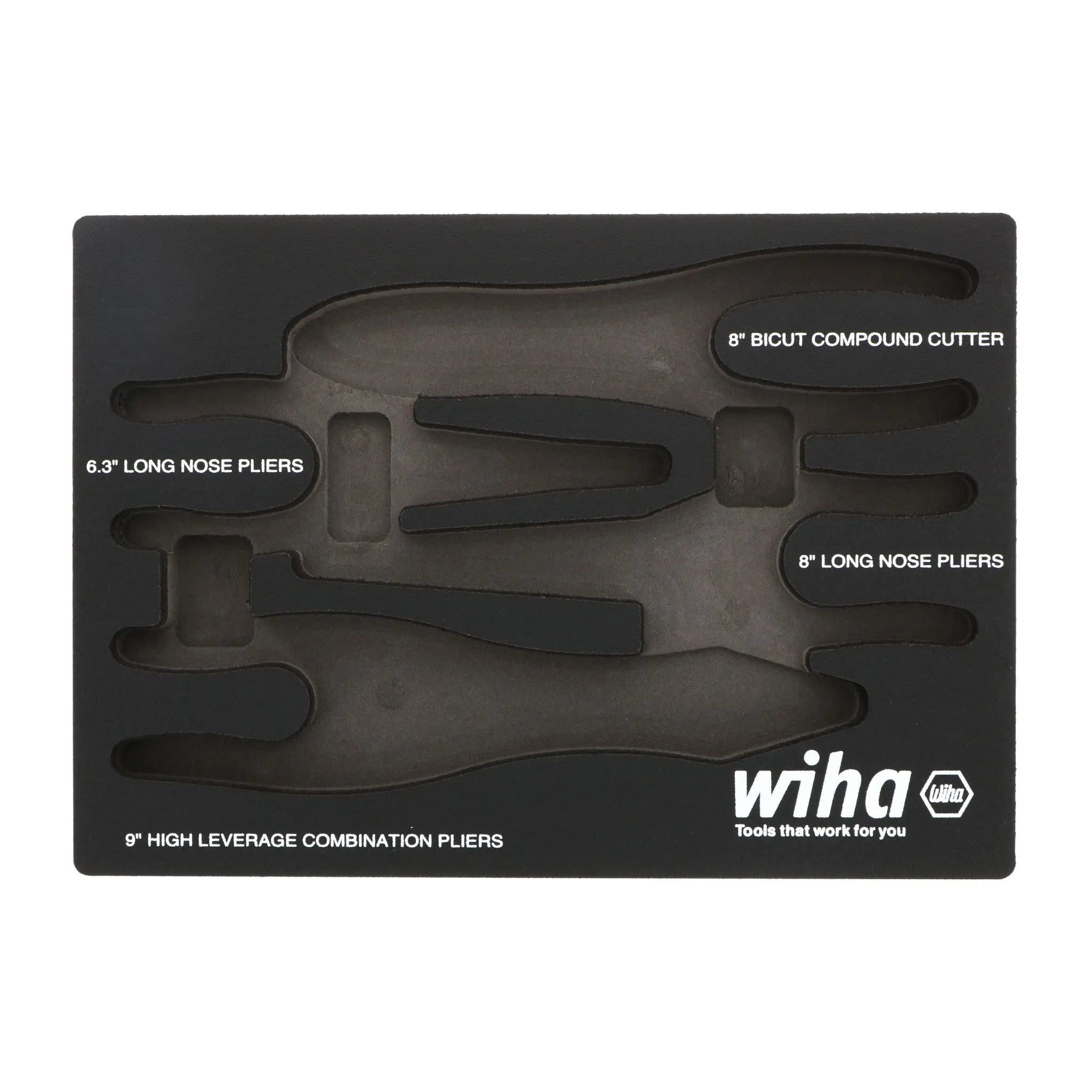 Wiha Empty Foam Tray for 4 Piece Pliers / Cutters - WI 93040 Wiha