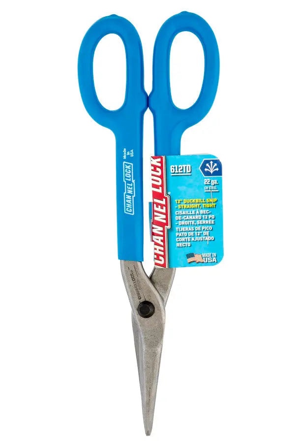 Channellock Straight Cut Duckbill Tinner Snip, 12.6 in - CL 612TD Channellock