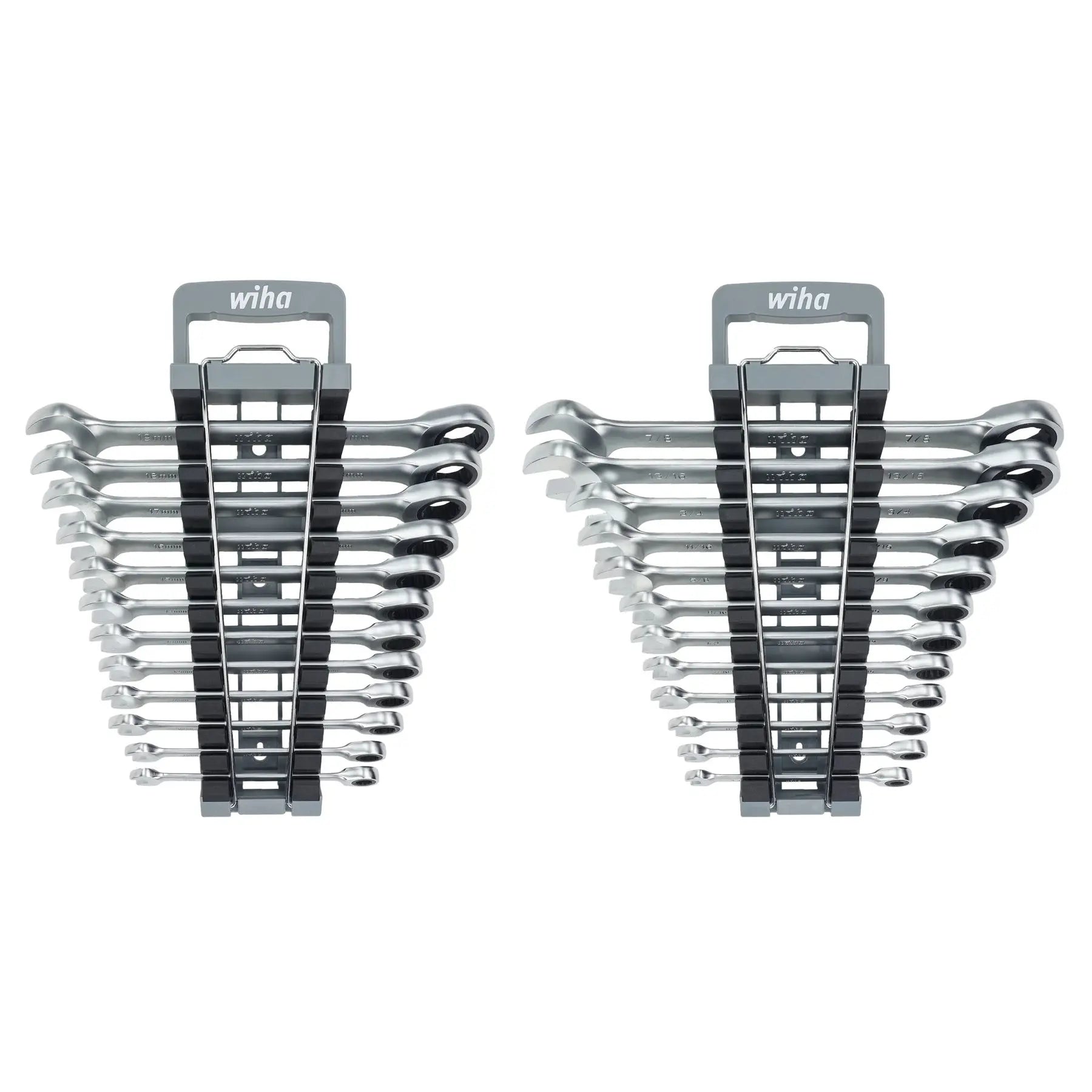 Wiha Set of 24 Metric and SAE Combination Ratchet Wrench - WI 30395 Wiha