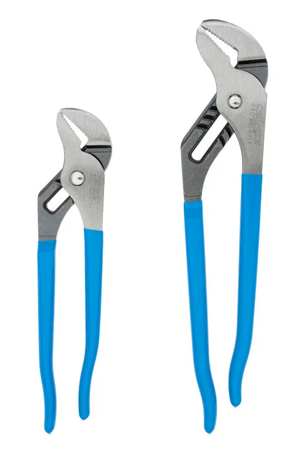 Channellock Set of 2 Straight Tongue and Groove Pliers, 9.5 in, 12 in - CL TG-1 Plier Set Channellock
