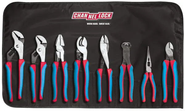 Channellock Set of 8 Electrical Pliers with Tool Roll - CL CBR-8 Channellock