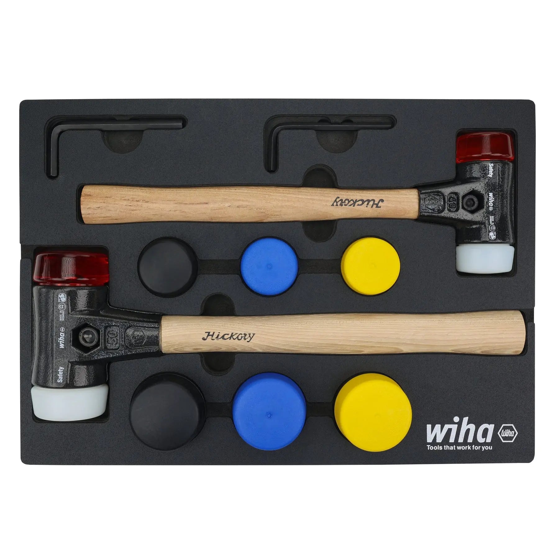 Wiha Set of 14 Split Head Mallet with Tray - WI 83270 Wiha