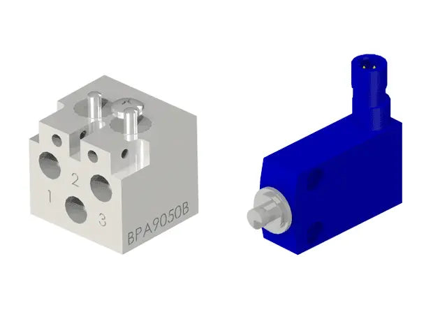 Knight Global Electric Pneumatic Control Handle, (3) Thumb Levers, (1) 4-Pin Micro Limit Switch, 2-Way Valves - KG EPPA9350 Knight Global