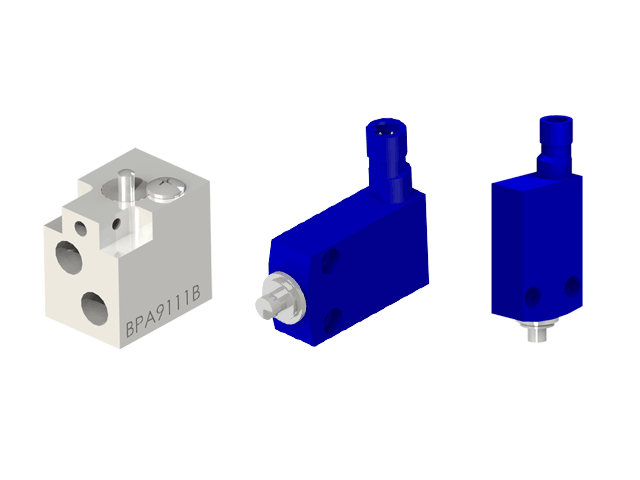 Knight Global Electric Pneumatic Control Handle, (4) Thumb Levers, (2) 4-Pin Micro Limit Switch, 3-Way Valves - KG EPPA9464
