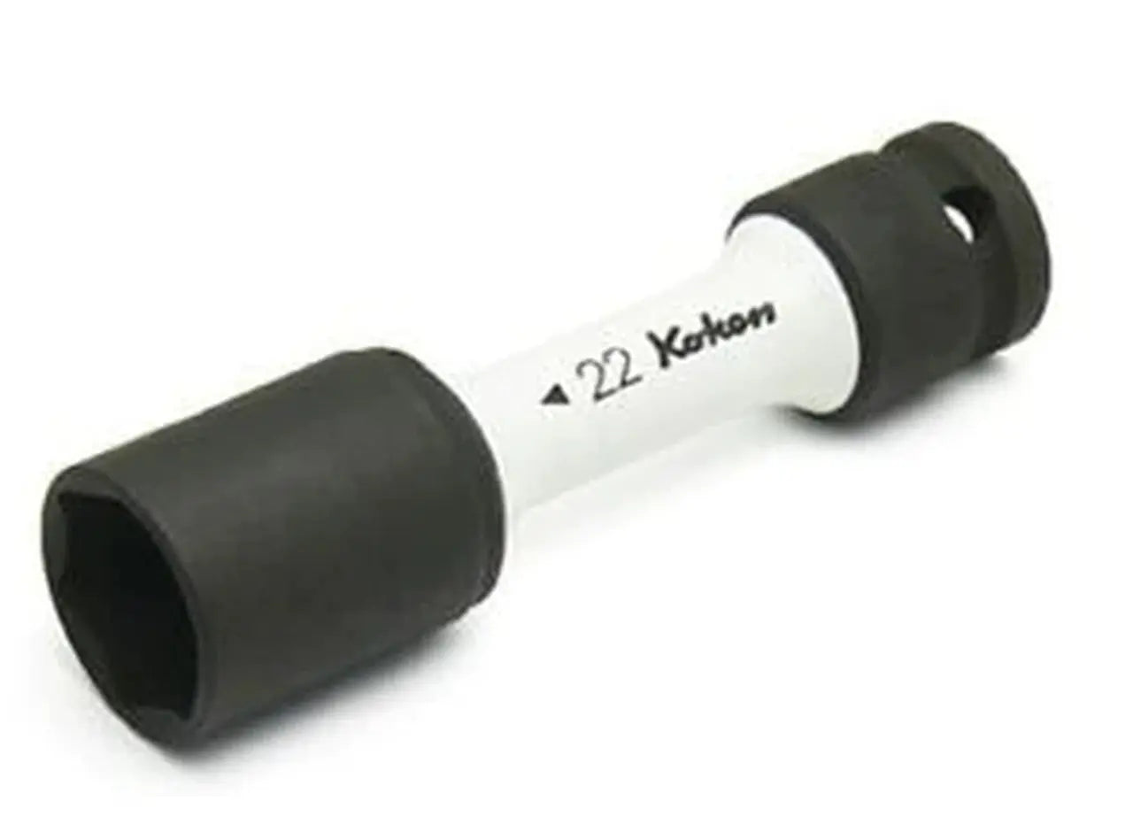 Ko-ken Tools 1/2 Sq. Dr. Wheel Nut Socket 22mm Extra Thin walled Length 110mm Color coded Protector Ko-ken Tools