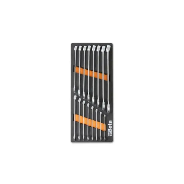 Beta Tools (Article# M05) Set of 16 Combination Wrenches with Foam Tray - BT 024500005 