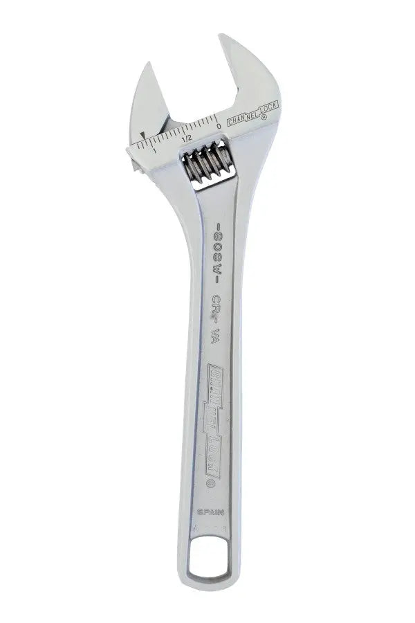 Channellock Chrome Adjustable Wrench, 8 in - CL 808W Adjustable Wrench Channellock