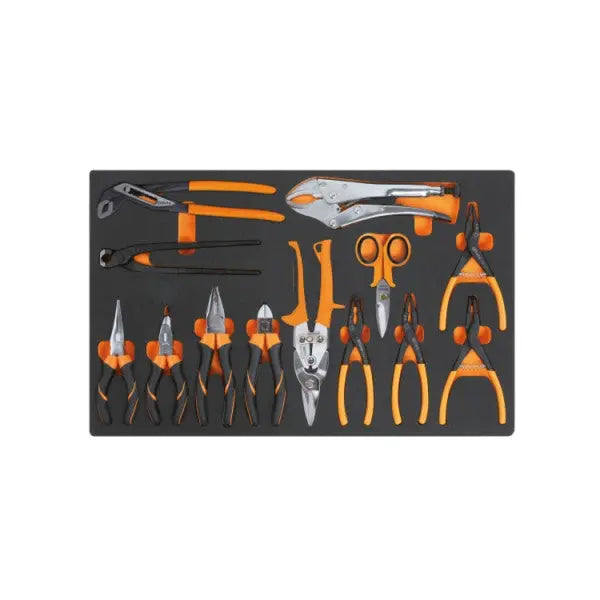 Beta Tools Set of 13 Pliers and Cutting Tools with EVA Foam Tray - BT 024500147 