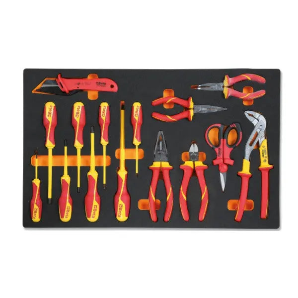 Beta Tools (Article# MV163) Foam Tray for 1000V Electrotechnical Maintenance Insulated Tools - BT 024510163 