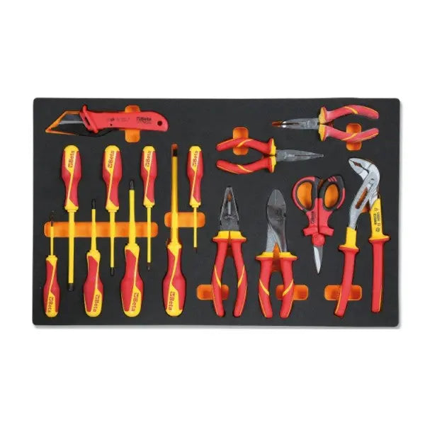 Beta 24500161 | M161 Foam tray for electrotechnical maintenance, insulated tools, 1000V Beta Tools