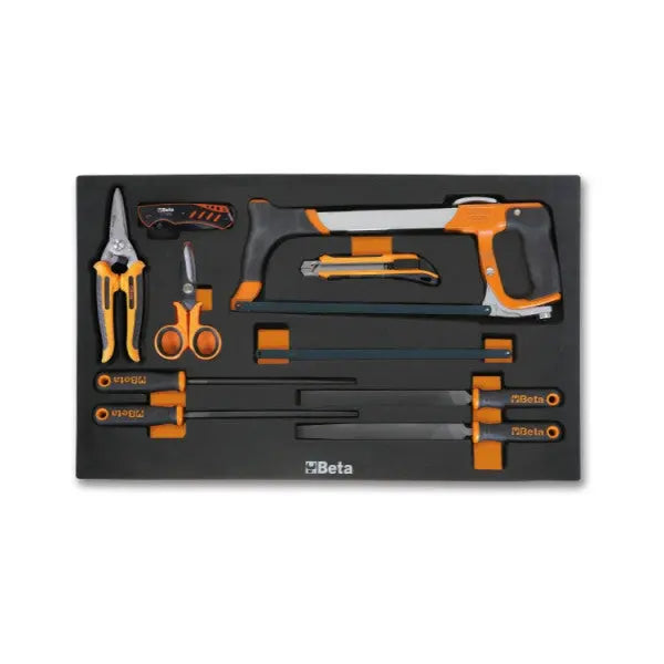 Beta Tools (Article# MV274) Set of 9 Files and Cutting Tools with Foam Tray - BT 024510274 