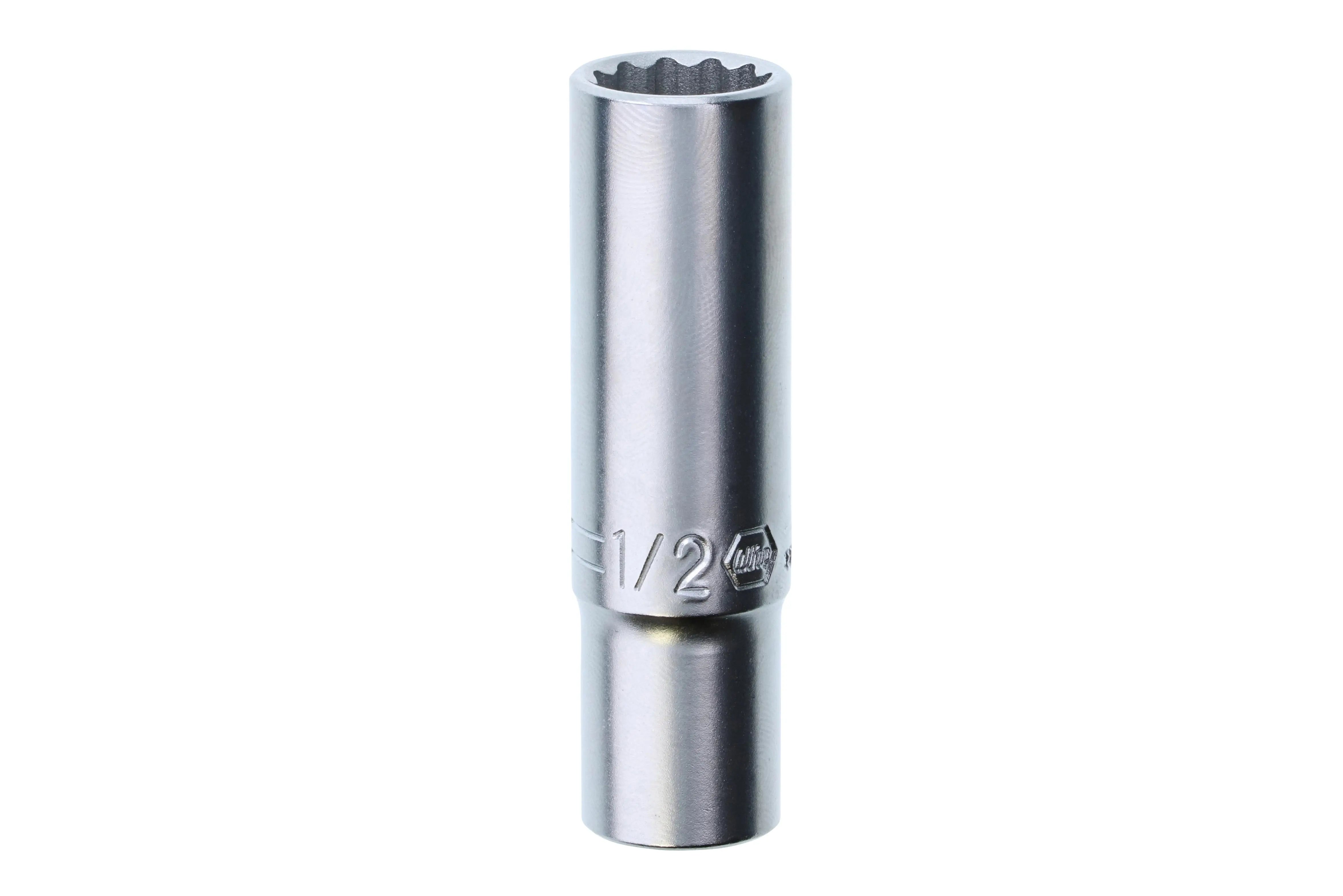 Wiha 33743, 3/8" Drive Deep Socket, 12 Point, 1/2" Wiha
