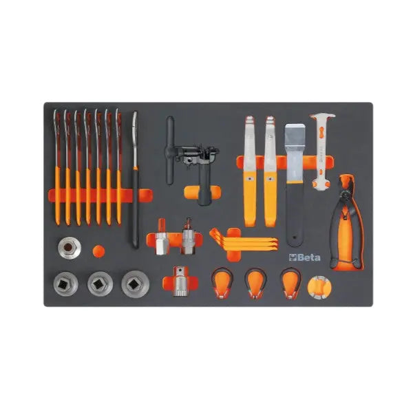 Beta Tools (Article# MV402) Set of 29 Bicycle Repair Tools with EVA Foam Tray - BT 024510402 
