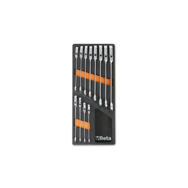 Beta Tools (Article# M46) Set of 12 Assortment Tools with Soft Thermoformed Tray - BT 024500046 