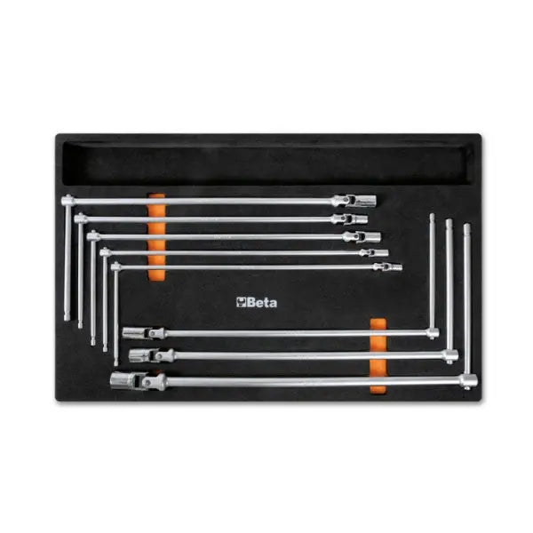 Beta Tools (Article# M63) Set of 8 Assortment Tools with Soft Thermoformed Tray - BT 024500063 